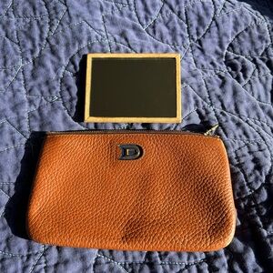 Vintage Authenticated Delvaux Pouchette with Vanity Mirror